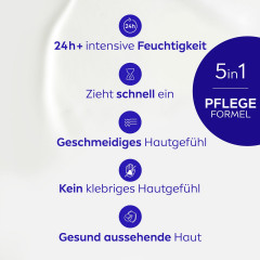 NIVEA In-Dusch Body Milk, 400 ml, Нивеа Молочко для тела в душе, миндальное масло, 24ч увлажнение, 5 в 1, 400 мл