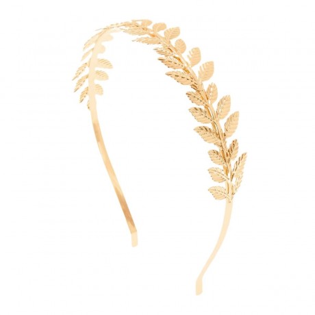 SOHO Haarreif mit Blattern Gold Повязка на голову с листьями