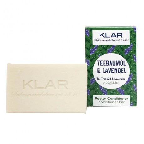 Klar Seifen Fester Conditioner Teebaumol & Lavendel 100g Твердый кондиционер Молекула чайного дерева и лаванда 100г