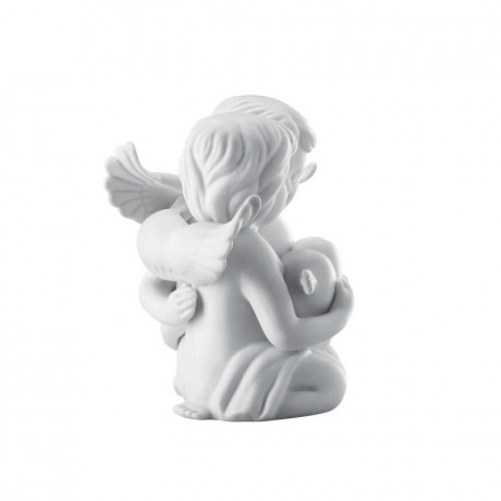 Rosenthal Rosenthal Engelpaar mit Herz mittel weiss matt 11 cm Rosenthal пара ангелов с сердцем средний белый матовый 11 см