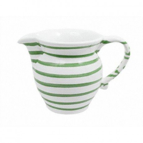 Gmundner Keramik Gmundner Keramik Grungeflammt Milchgiesser glatt 0,5 L / h: 10,8 cm Керамический молочник Gmundner с зеленым пламенем, гладкий, 0,5 л / высота: 10,8 см