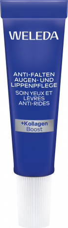 WELEDA Anti-Falten Augen & Lippenpflege, 10 ml, Крем против морщин для области глаз и контура губ с синей горечавкой и эдельвейсом, без отдушки, 10 мл