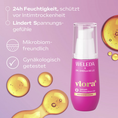 WELEDA Velvet Protection Oil, 30 ml, Масло Velvet Protection для наружного интимного ухода при сухости и стянутости, 30 мл