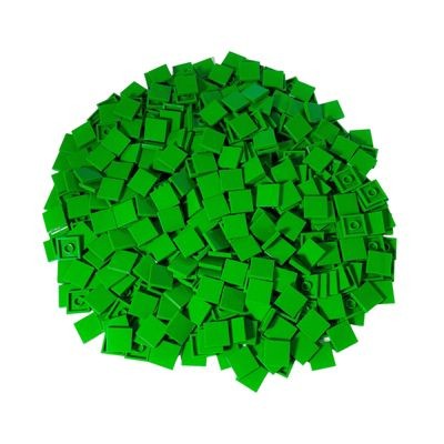 LEGO LEGO 2x2 Fliesen Grun - 100 Stuck - Green tile 3068b LEGO 2x2 Плитки Зеленые - 100 штук - Зеленая плитка 3068b