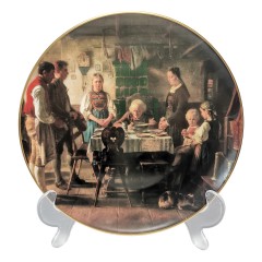 Hutschenreuther Dankgebet Коллекционная тарелка &quot;Благодарственная молитва&quot;, 3102В, 20см, Германия, 1990г.