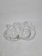 Салатница винтажная Walther Glas в виде цветка, хрусталь, 18.5 см, Германия, 1960-70гг.