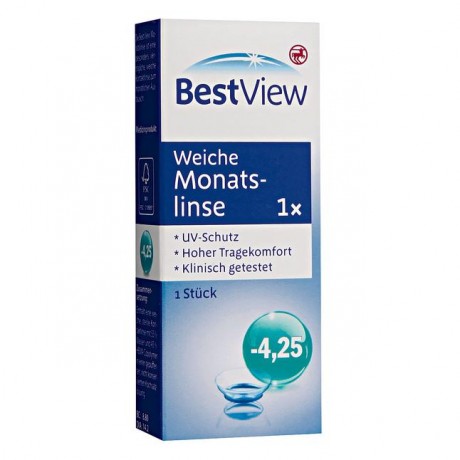 Best View Weisshe Monatslinse Ежемесячные линзы-4,25