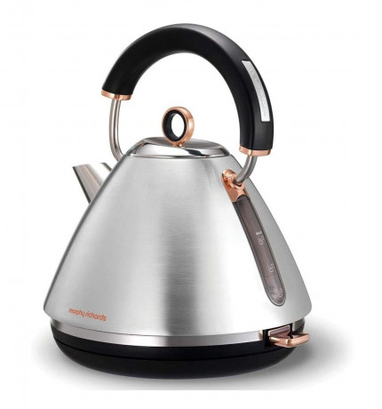 Morphy Richards Morphy Richards Wasserkocher Morphy Richards PYRAMID 1.5 Liter, kabellos, 3000 W, Gold Rose Morphy Richards Чайник Morphy Richards PYRAMID 1,5 л, беспроводной, 3000 Вт, золотисто-розовый