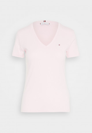 Tommy Hilfiger SLIM CODY NECK Print T-shirt pastel pink SLIM CODY NECK Футболка с принтом пастельно-рзовый