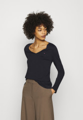 Tommy Hilfiger CLASSIC Long sleeved top blue CLASSIC Топ с длинными рукавами синий