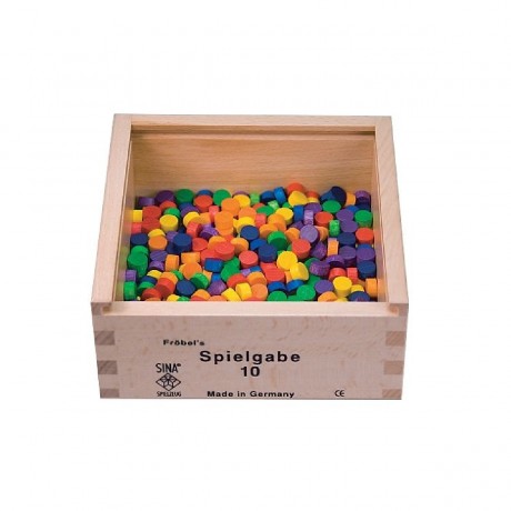 SINASPIELZEUG Holzspielzeug Frobel Gabe 10 Punkte 10mm Деревянная игрушка Фребель подарок 10 точек 10мм