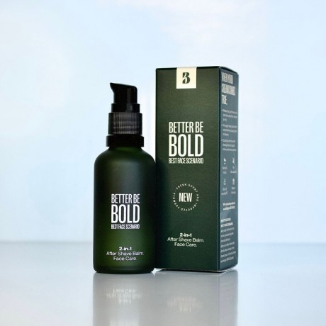 BETTER BE BOLD 2-in-1 After Shave Balm & Gesichtscreme mit Magnolienextrakt und Hyaluron  2-в-1 бальзам после бритья и крем для лица с экстрактом магнолии и гиалуроном