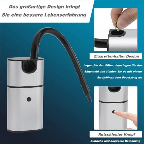 Lannister Lannister Multikocher Tragbarer Raucher Handraucherpistole Kuchengerate fur Lebensmittel, Fleisch, Getranke Kostenlose Reinigungsburste Schraubendreher Sieb  Мультиварка Lannister, портативная коптильня, пистолет для ручного курения, инструменты