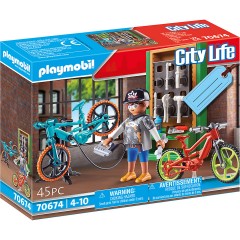 PLAYMOBIL PLAYMOBIL 70674 Geschenkset E-Bike-Werkstatt PLAYMOBIL 70674 Подарочный набор для мастерской электровелосипеда