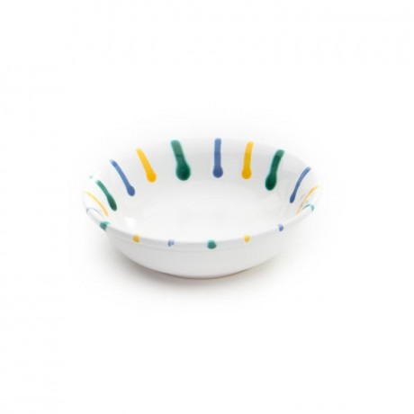 Gmundner Keramik Gmundner Keramik Buntgeflammt Muslischale klein d: 14 cm / h: 4,5 cm / 0,27 L Керамическая миска Gmundner для хлопьев с красочным пламенем, маленькая, д: 14 см / высота: 4,5 см / 0,27 л