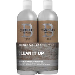 TIGI (Тиджи) Reinigung &amp; Pflege CLEAN It Up Tween Duo, CLEAN Up Shampoo Шампунь для мужчин 750 мл + CLEAN Up Conditioner Кондиционер для волос 750 мл / 1 шт.