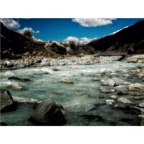 CALVENDO Puzzle CALVENDO Puzzle Wallis am Fusse des Mount Mine Пазл CALVENDO Puzzle Wallis у подножия горы Майн