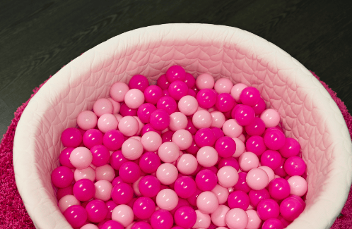 knorr toys® Bällebad soft Cosy heart rose mit 300 Ballen, pink