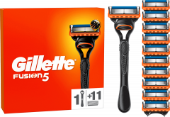 GILLETTE Rasierer, Fusion5 Vorteilspack, 1 St, Джилетт Набор для бритья Fusion5: станок и 11 сменных кассет, 1 набор