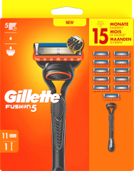 GILLETTE Rasierer, Fusion5 Vorteilspack, 1 St, Джилетт Набор для бритья Fusion5: станок и 11 сменных кассет, 1 набор