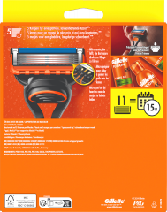 GILLETTE Rasierer, Fusion5 Vorteilspack, 1 St, Джилетт Набор для бритья Fusion5: станок и 11 сменных кассет, 1 набор
