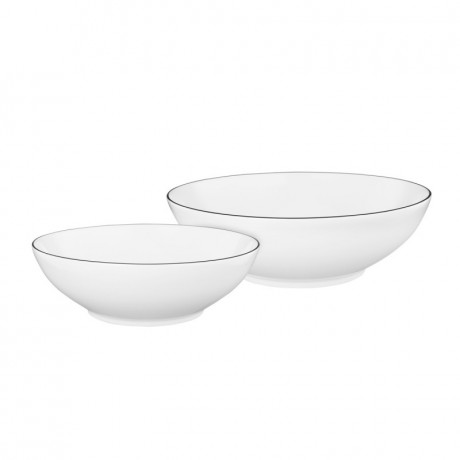 Seltmann Weiden Seltmann Weiden Lido Black Line Schussel-Set rund 2-tlg. Seltmann Weiden Lido Black Line круглый набор из 2 предметов.