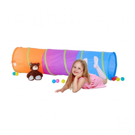 relaxdays Farbenfroher Spieltunnel fur Kinder Красочный игровой тоннель для детей