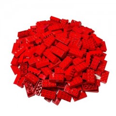 LEGO LEGO Duplo 2x4 Steine Rot - 100 Stuck - Grundbausteine Red 3011 NEU LEGO Duplo 2x4 Bricks Red — 100 штук — базовые строительные блоки красного цвета 3011 НОВИНКА