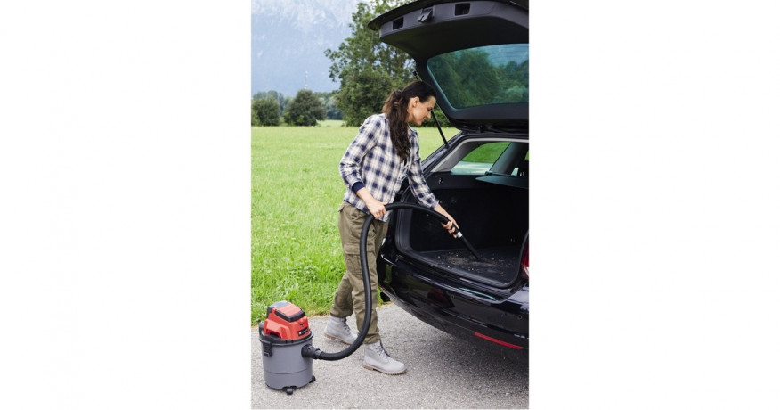 Einhell Einhell Akku-Nass-/Trockensauger TC-VC 18/15 Li-Solo grau/rot, ohne Akku und Ladegerat grau/rot Беспроводной пылесос для влажной и сухой уборки Einhell TC-VC 18/15 Li-Solo серый/красный, без аккумулятора и зарядного устройства