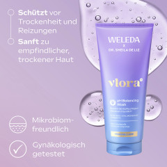 WELEDA pH Balancing Wash, 200 ml, Мягкое средство pH Balancing Wash для наружной интимной гигиены, 200 мл