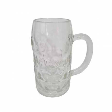 Немецкая пивная кружка Im Stil Rastal, стекло, 1 л, 20 х 16 см, Германия, 1970-80гг.