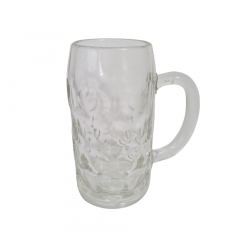 Немецкая пивная кружка Im Stil Rastal, стекло, 1 л, 20 х 16 см, Германия, 1970-80гг.