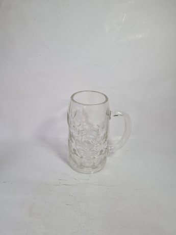 Немецкая пивная кружка Im Stil Rastal, стекло, 1 л, 20 х 16 см, Германия, 1970-80гг.