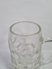 Немецкая пивная кружка Im Stil Rastal, стекло, 1 л, 20 х 16 см, Германия, 1970-80гг.