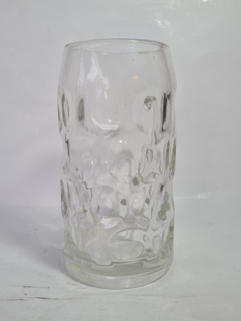 Немецкая пивная кружка Im Stil Rastal, стекло, 1 л, 20 х 16 см, Германия, 1970-80гг.