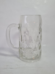 Немецкая пивная кружка Im Stil Rastal, стекло, 1 л, 20 х 16 см, Германия, 1970-80гг.