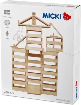 Micki Holzbausteine natur Строительные блоки из натурального дерева