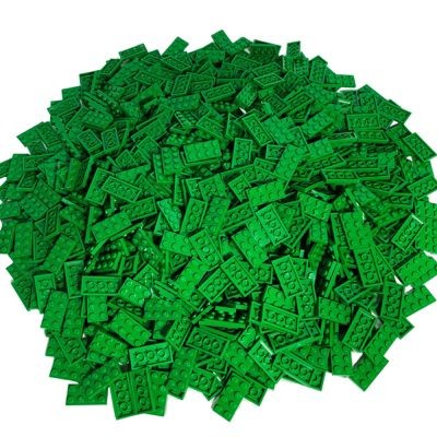 LEGO LEGO 2X4 Platten Grun - 250 Stuck - Green plate 3020 LEGO 2X4 Тарелки Зеленые - 250 штук - Зеленая тарелка 3020