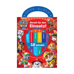 PAW Patrol Bucher-Box  (12 kleine Pappbilderbucher) Книжная коробка &laquo;Щенячий патруль&raquo; (12 маленьких картонных книжек с картинками)