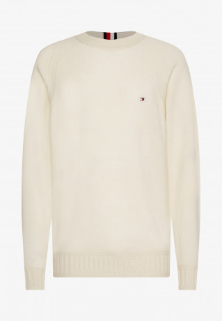 Tommy Hilfiger C-NECK Jumper ivory C-ШЕЯ Джемперы слоновая кость