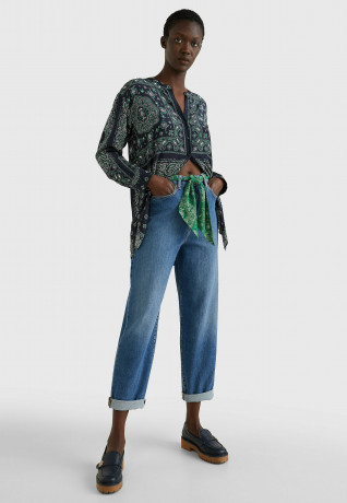 Tommy Hilfiger BANDANA VIS RELAXED BLOUSE Blouse placed bandana desert sky BANDANA VIS RELAXED BLOUSE Блузка размещенная бандана небо пустыни