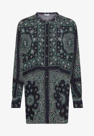 Tommy Hilfiger BANDANA VIS RELAXED BLOUSE Blouse placed bandana desert sky BANDANA VIS RELAXED BLOUSE Блузка размещенная бандана небо пустыни