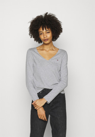 Tommy Hilfiger CLASSIC Long sleeved top grey CLASSIC Топ с длинными рукавами серый
