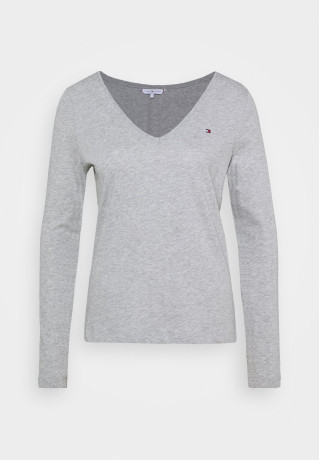Tommy Hilfiger CLASSIC Long sleeved top grey CLASSIC Топ с длинными рукавами серый