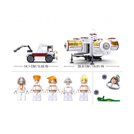 Sluban Weltraumbasis (642 Teile) Космическая база (642 шт.)