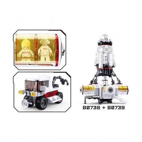 Sluban Weltraumbasis (642 Teile) Космическая база (642 шт.)
