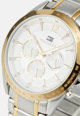Tommy Hilfiger CASE BEZEL DIALBRACELET Chronograph watch silver-coloured/gold-coloured БРАСЛЕТ CASE BEZEL DIAL BRACELET Часы с хронографом серебристый/золотистый