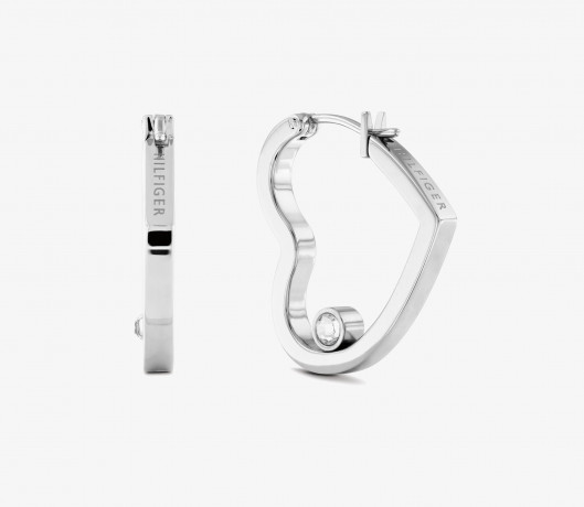 Tommy Hilfiger SS WITH CRYSTALS EARRINGS Earrings silver СЕРЬГИ SS С КРИСТАЛЛАМИ Серьги серебро