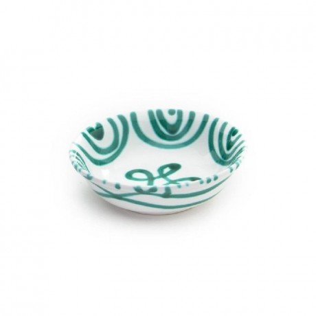 Gmundner Keramik Gmundner Keramik Grungeflammt Muslischale klein d: 14 cm / h: 4,5 cm / 0,27 L Керамическая чаша для хлопьев Gmundner с зеленым пламенем, маленькая, д: 14 см / высота: 4,5 см / 0,27 л