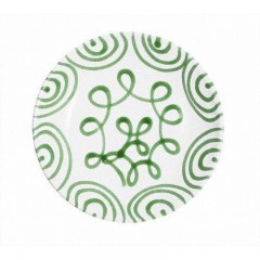 Gmundner Keramik Gmundner Keramik Grungeflammt Suppenteller Cup d: 20 cm / h: 4,4 cm Керамическая чашка для супа Gmundner с зеленым пламенем d: 20 см / высота: 4,4 см